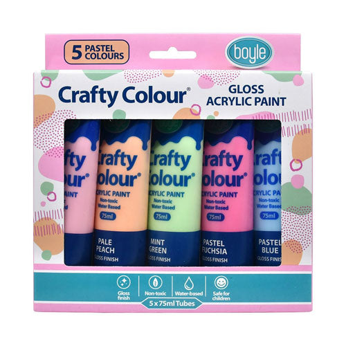 Crafty Colour 5-Pack Acrylic Paint