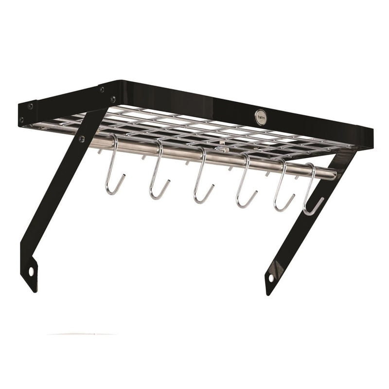 Metal Wall Rack (Black/Chrome)