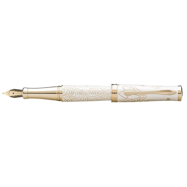 Year of the Horse Sauvage 23CT Lacquer Fountain Pen (White)