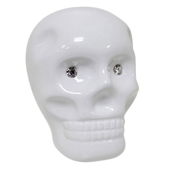 Ceramic Skull Moneybox (White)