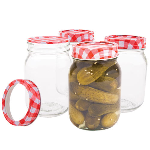 Appetito Mason Preserving Jars (Set of 6)