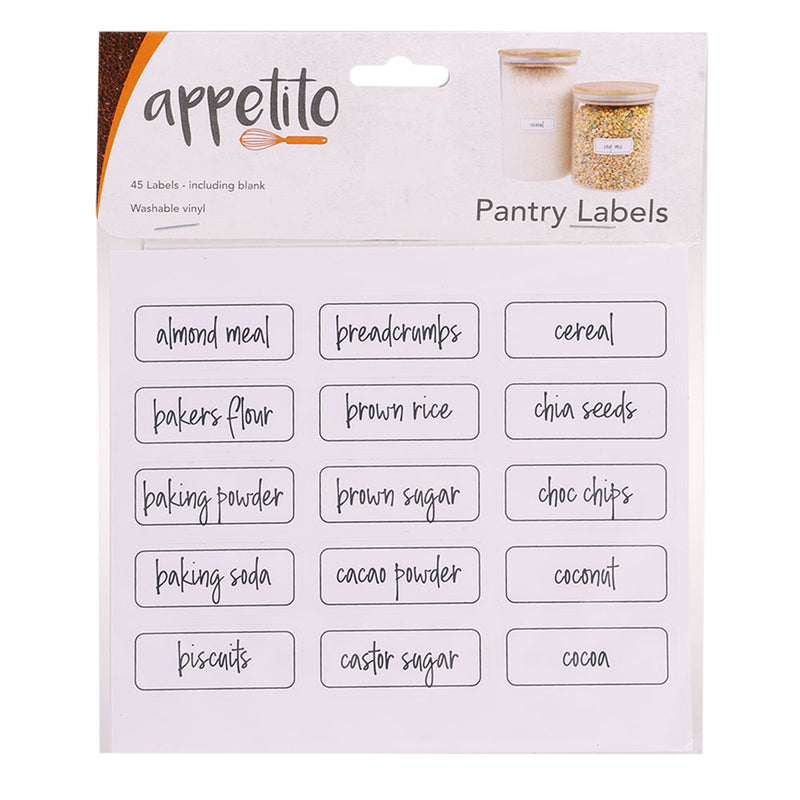 Appetito Canister Labels (Pack of 45)