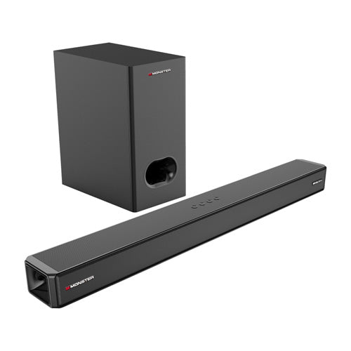 Monster 2.1.2 Channel Dolby Soundbar & Wireless Subwoofer