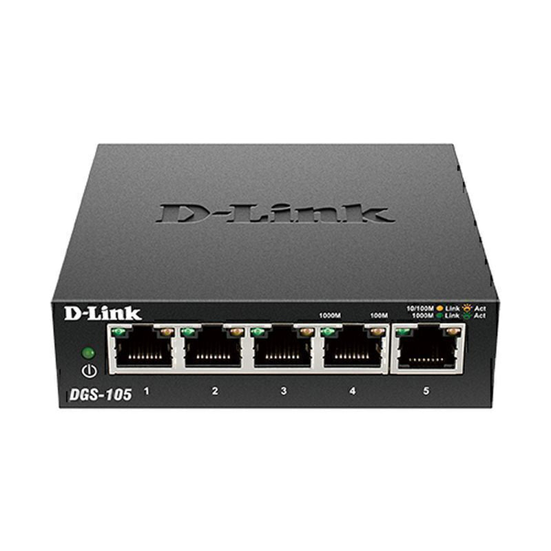 D-Link Metallgehäuse Gigabit Desktop Switch