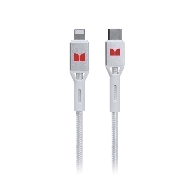 Monster Lightning to USB-C Cable 2m (White)