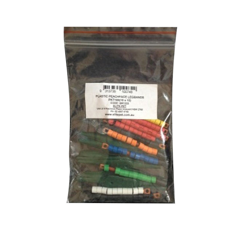 Elite -Haustier -Kunststoff -Beinring 100pk