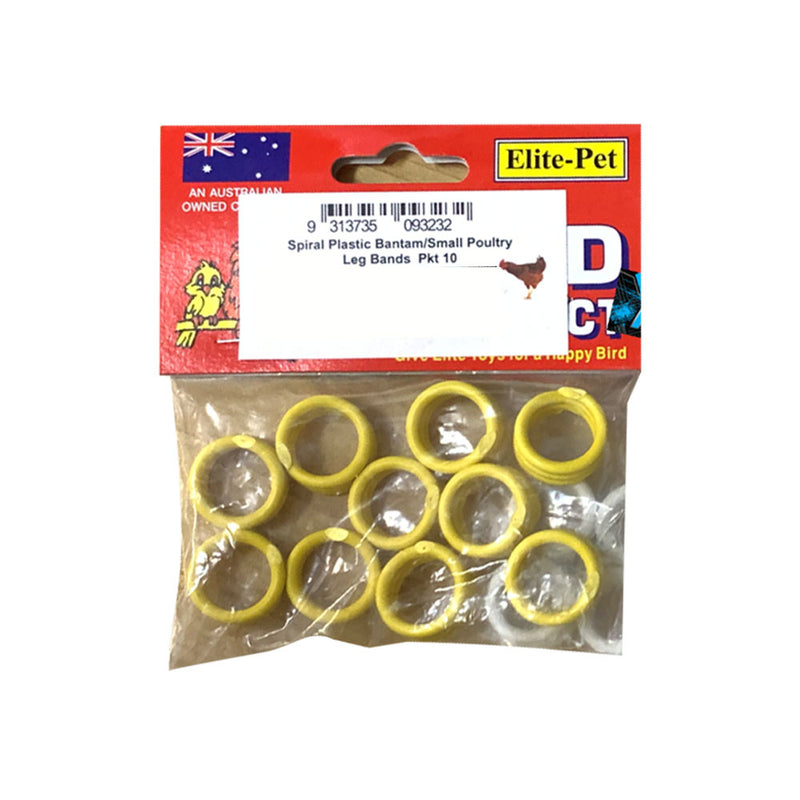 Elite -Haustier -Kunststoff -Beinring 10pk