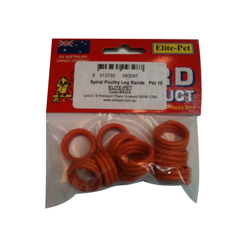 Elite -Haustier -Kunststoff -Beinring 10pk