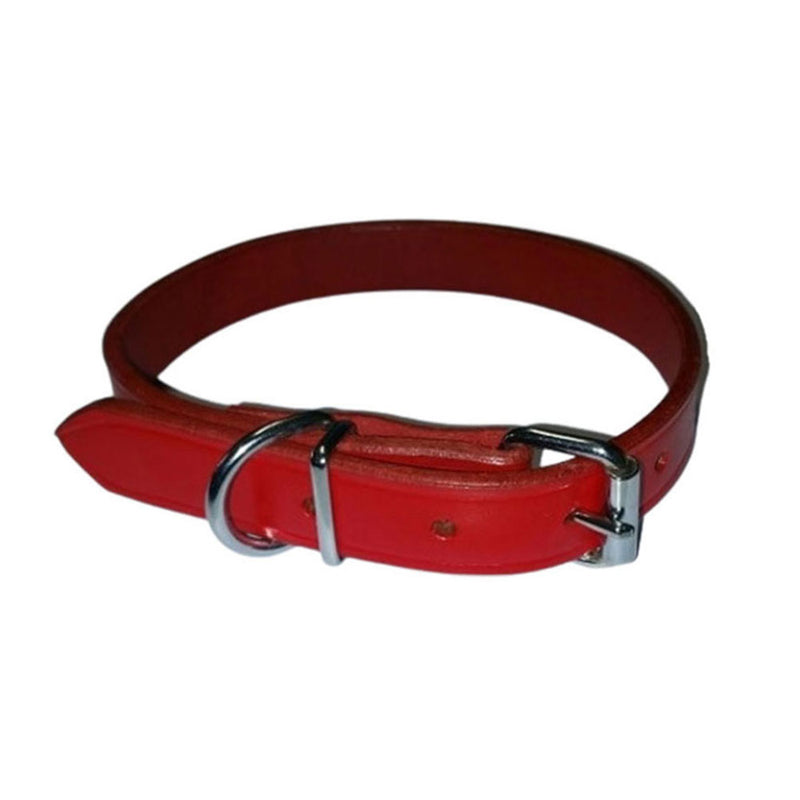 Collier nature en cuir (rouge)