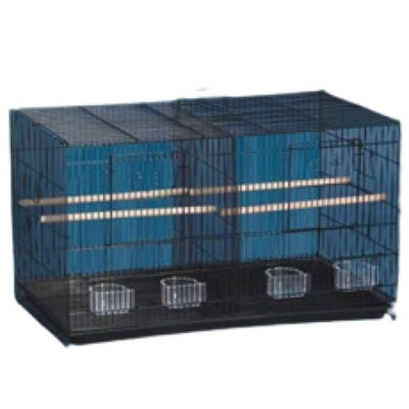 Bird Flight Cage with Divider (zwart)