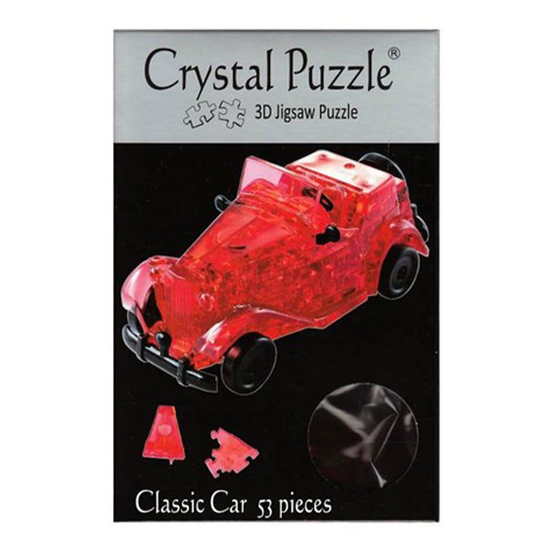 3D Crystal Puzzle Classic Car Red