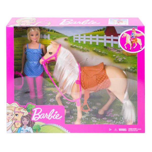 Barbie Blond Wearing Riding Outfit with Helmet Doll