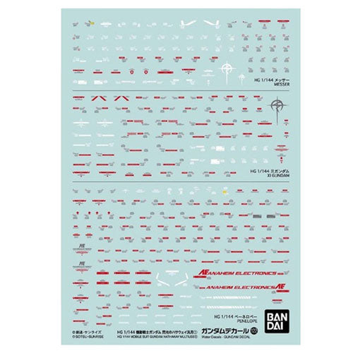 Bandai Mobile Suit Gundam Multiuse 1 Decal