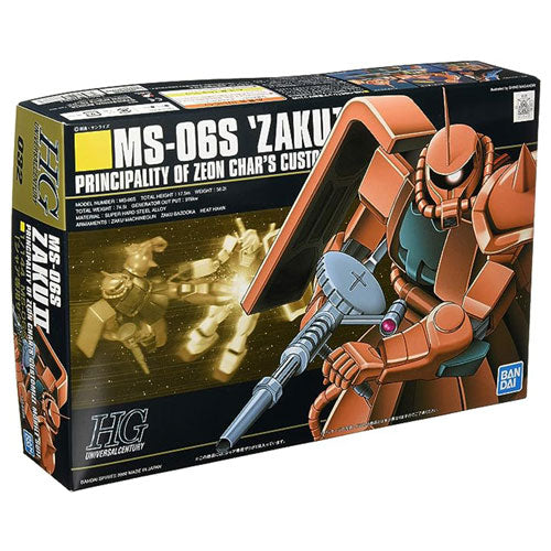 Bandai HGUC Gundam MS-06S ZAKU II 1/144 Scale