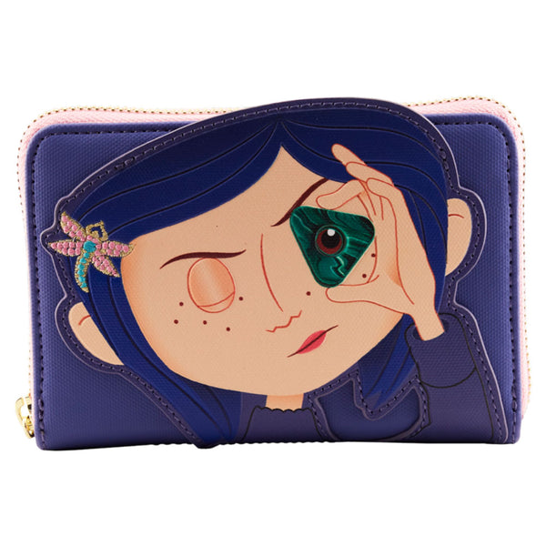 Coraline Stars Cosplay Zip Around Wallet