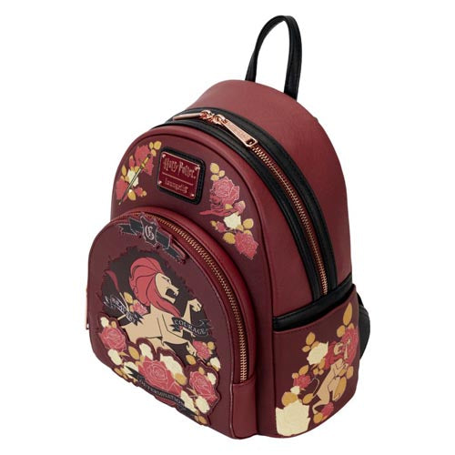 Harry Potter Gryffindor House Floral Tattoo Mini Backpack