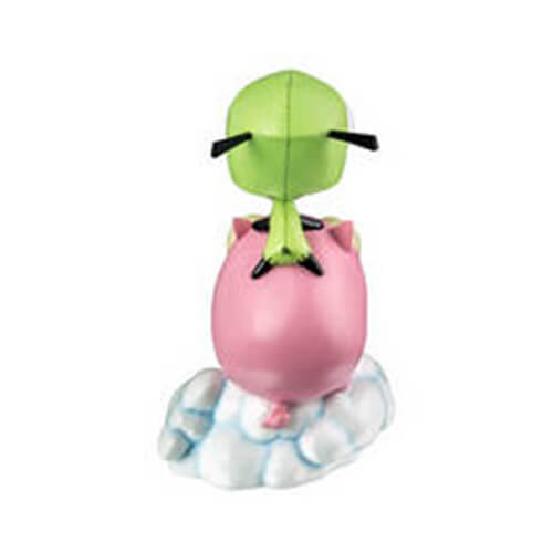 Invader Zim GIR on Pig Statue