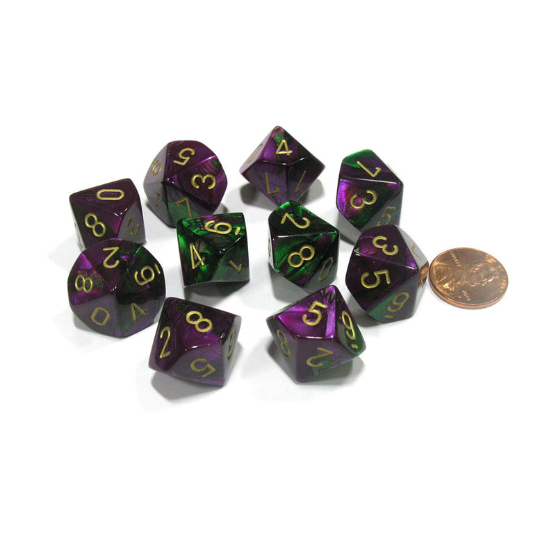  Chessex D10 Polyedrische Würfel (10er-Pack)