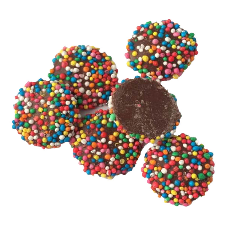 Bijoux au chocolat avec taches multicolores 8 kg