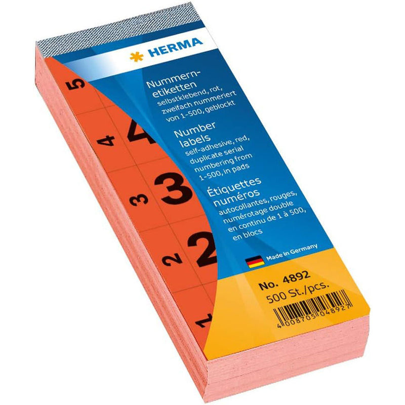 Herma Adhesive Number Blocks (28x56mm)