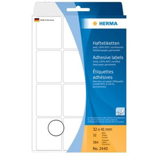 Herma Multi-Purpose Adhesive Labels 32mm (White)