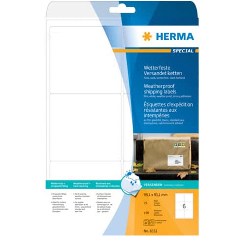 Herma Weatherproof Shipping Labels A4 (White)