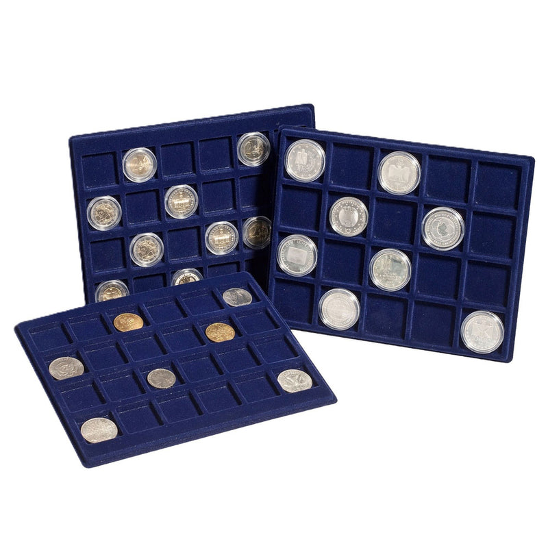 Leuchtturm Square-Spaced 12pc Coin Tray S 2pk