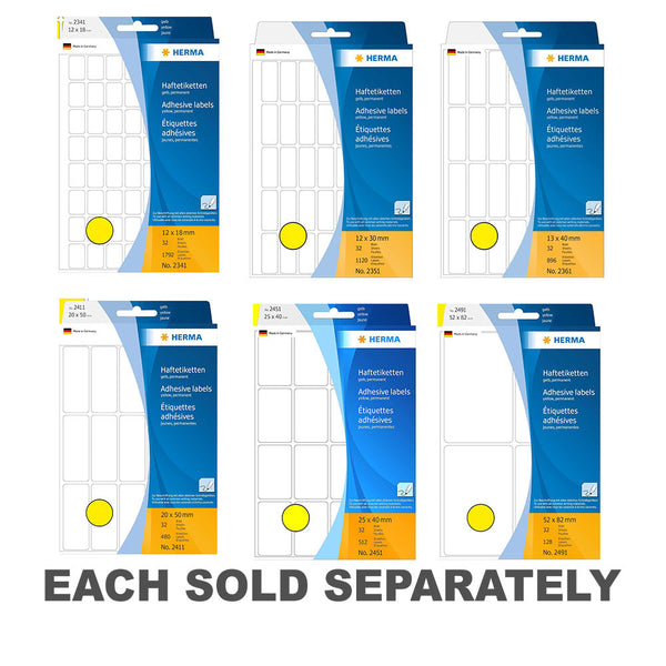 Herma Multi-Purpose Colored Labels (Yellow)