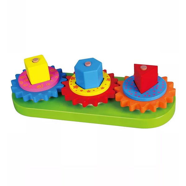 3 Shapes Stacking Blocks with Gears