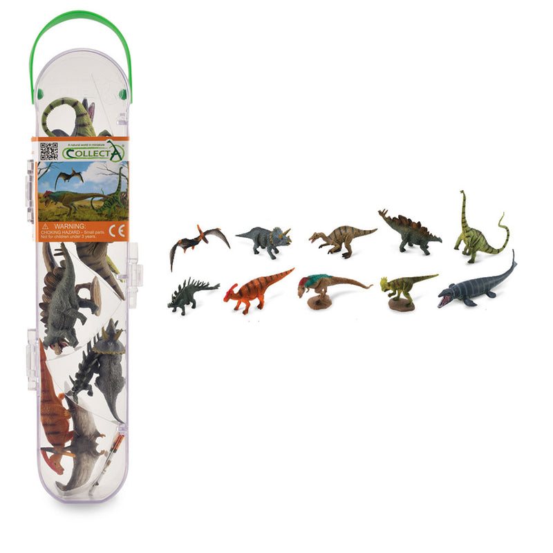 COLLECTA DINOSAUR FIGURES EN SET CADEAU DE TUBE (ensemble de 10)