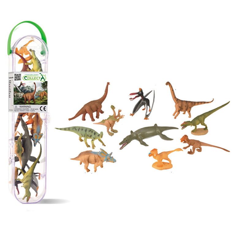 COLLECTA DINOSAUR FIGURES EN SET CADEAU DE TUBE (ensemble de 10)