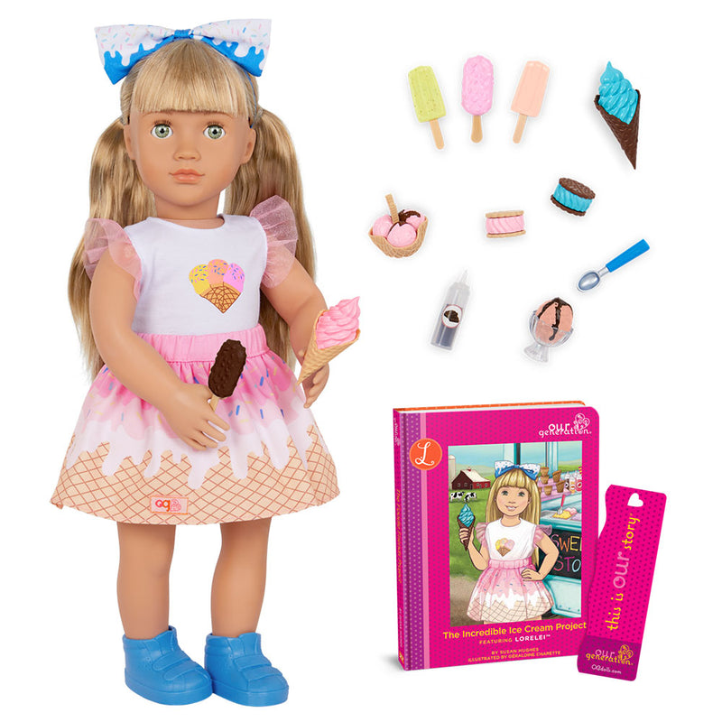 Unsere Generation Fashion Doll mit Buch 46 cm