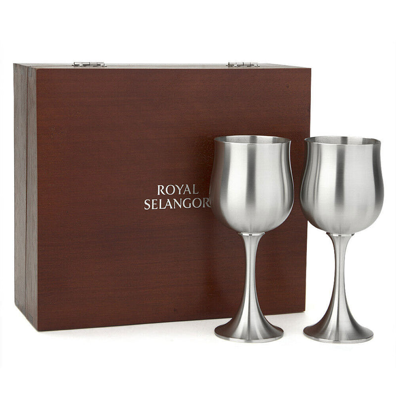 Royal Selangor Wine Goblet met geschenkdoos (set van 2)