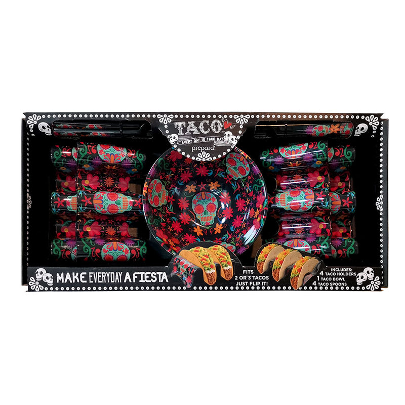 Prepara Day of the Dead Melamine Taco Gift Box