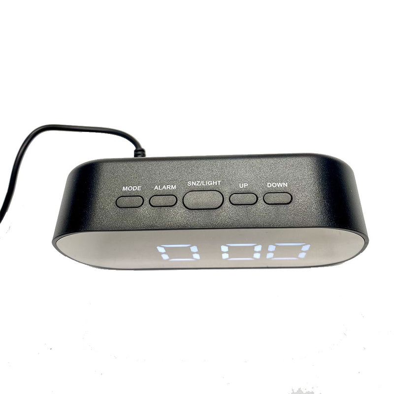 Horloge de table LCD ovale