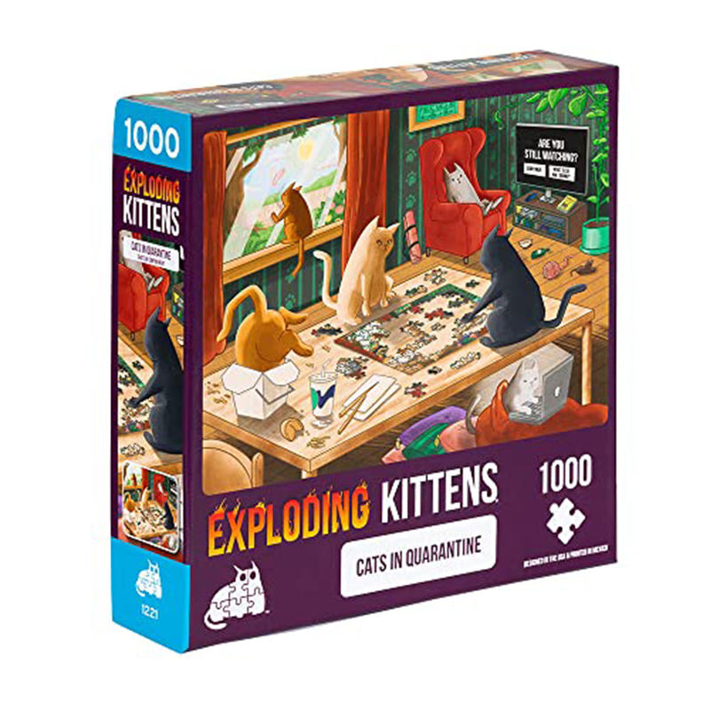 Exploding Kittens Puzzle Cats in Quarantine 1000pcs