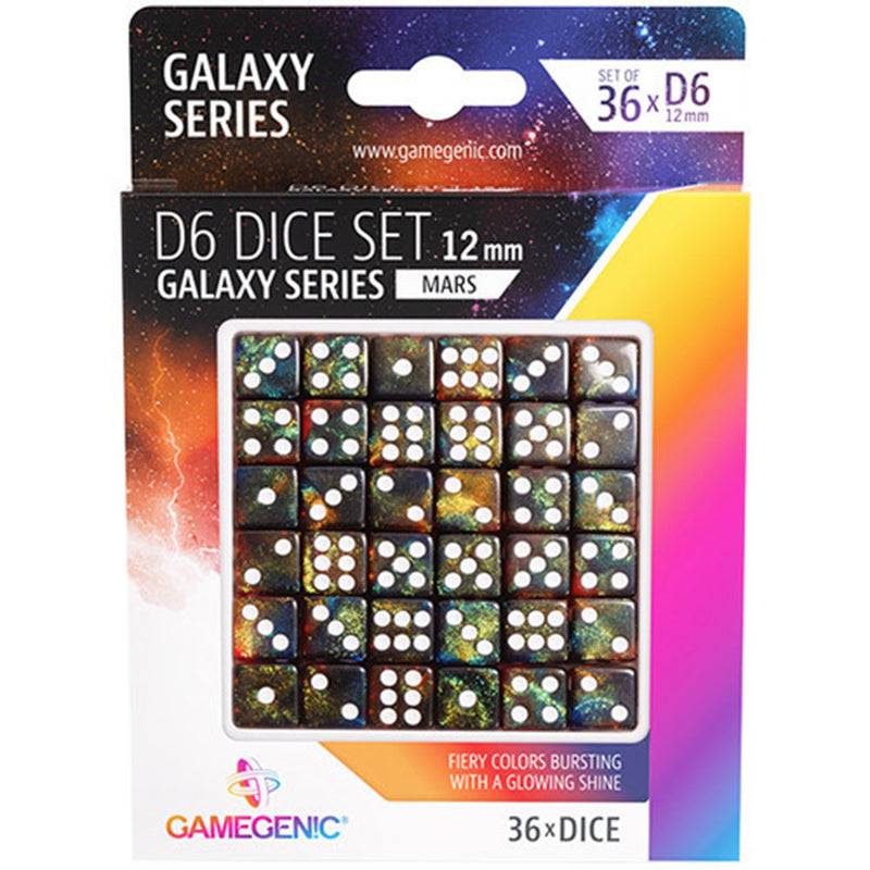 GameGenic Galaxy Series D6 Dice Set 12mm (36pcs)