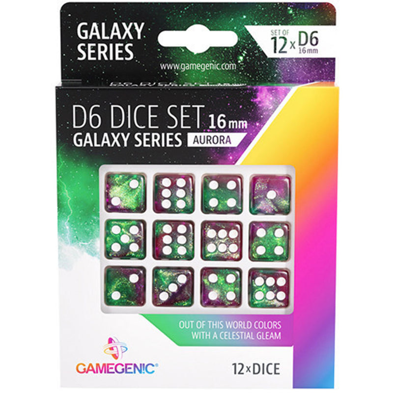 GameGenic Galaxy Series D6 Dice Set 16mm (12 stcs)