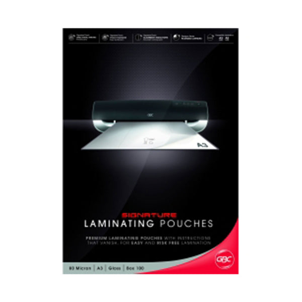 GBC A3 Signature Laminating Pouches 80 Micron (Pack of 100)