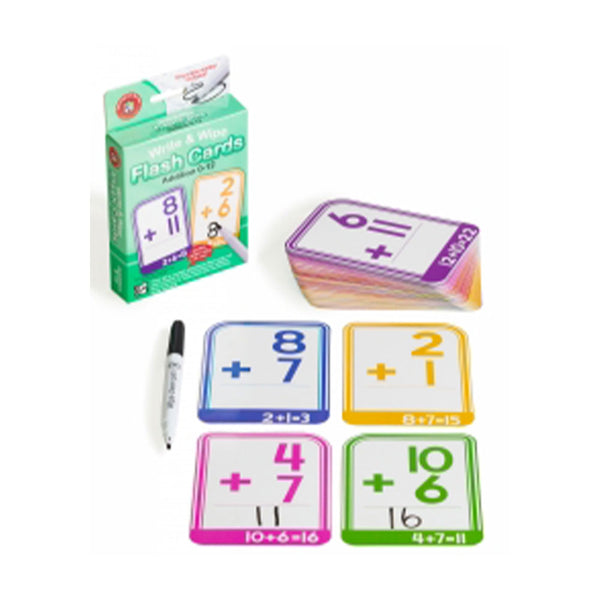 LCBF Write & Wipe Addition 0-12 Flash Cards