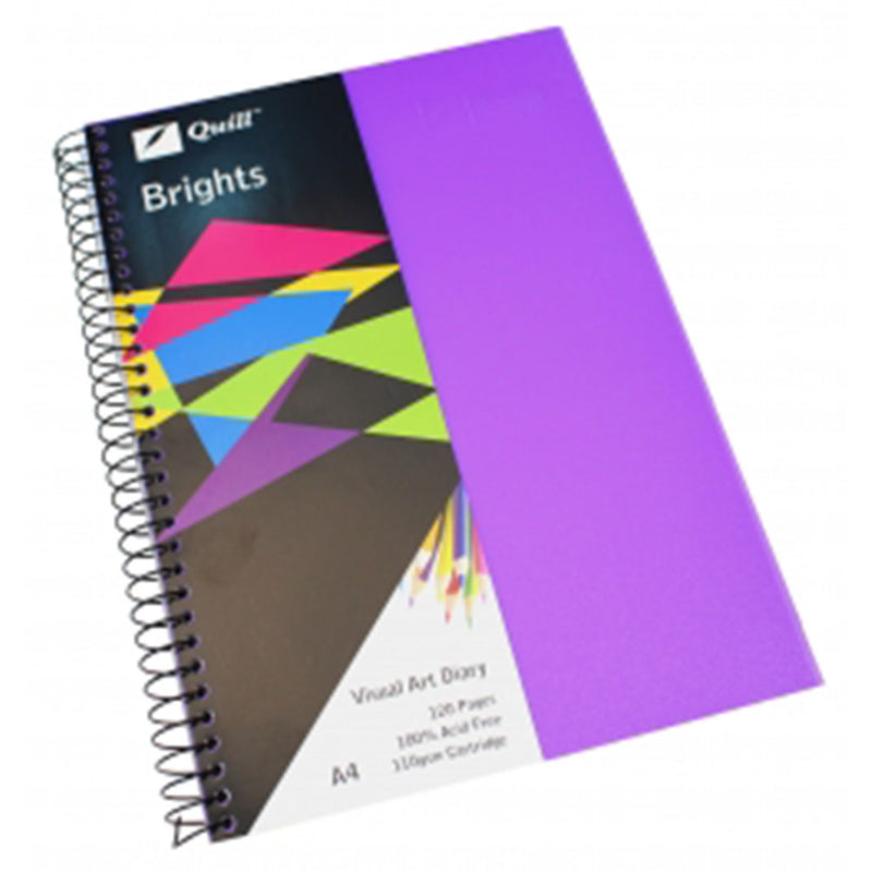 Quill Brights A4 Visual Art Diary 60-blad