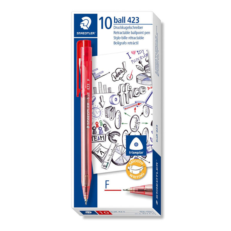 Staedtler 423 Fine Ballpoint Pen (boîte de 10)