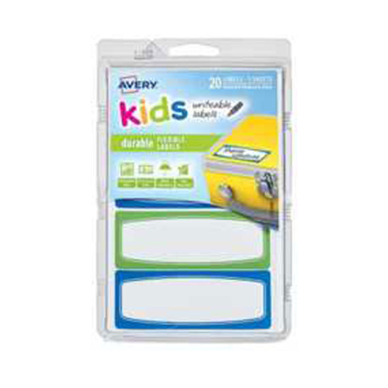 Étiquettes d'identification des enfants Avery Writable 20pcs (89x32 mm)