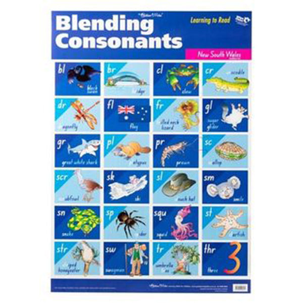 Gllian Miles New Blending Consonants Wall Chart