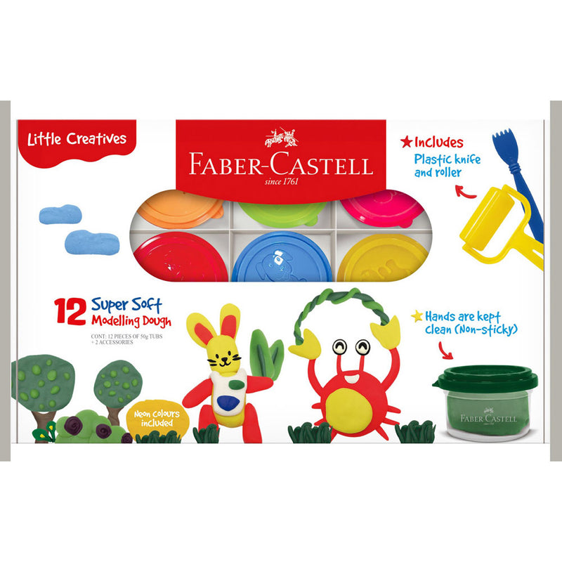 Faber-Castell Little Creatives Modelling Dough (Set of 12)