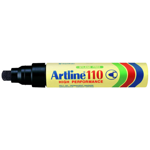 Artline 110 Permanent Bullet Nib Marker 6pk (Black)