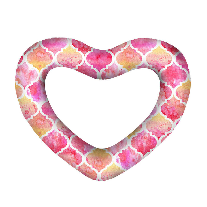 Giant Heart Swim Ring (leeggelopen: 160x135cm)