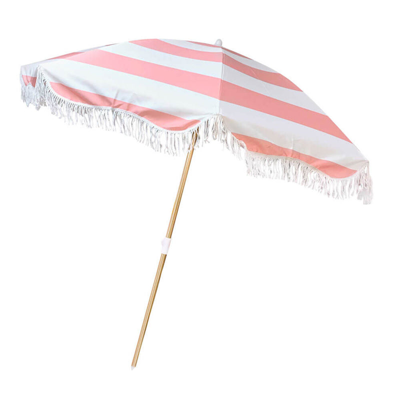 Parasol de plage en toile 2M Retro Stripe (200x200cm)