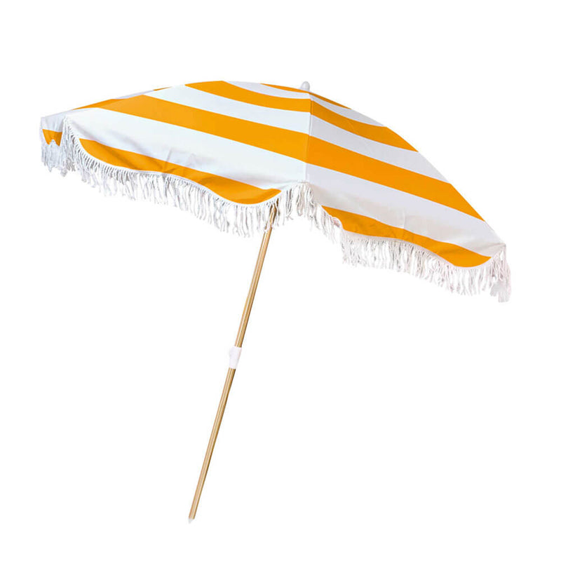 Canvas Beach Umbrella 2m retro streep (200x200cm)