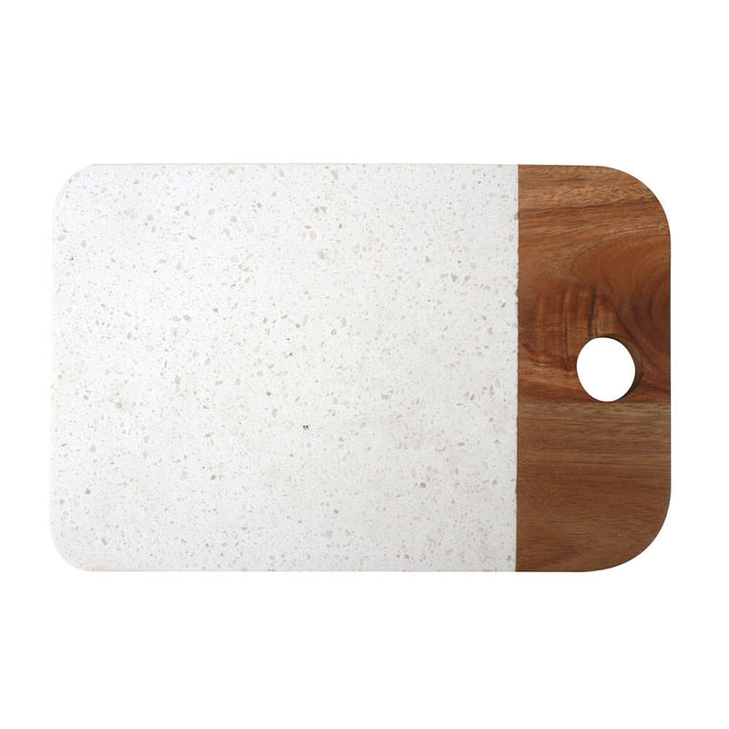 Planche de service en bois et terrazzo Bellance